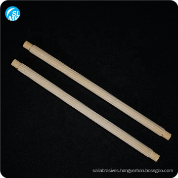 high temperature resistance mullit ceramic threaded tube porcelain insulation parts